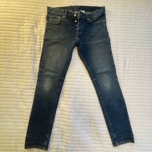 Men’s worn H&M &Denin jeans. Slim Low Waist 33/32.